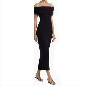 Reformation black off the shoulder dress XL